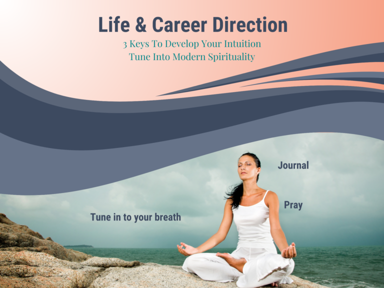 Life & Career Direction: 3 Keys To Develop Intuition. Tune Into Modern Spirituality